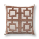 TD Corbin Frothed Brown 22x22 Throw Pillow (Set of 2) - Ornate Home