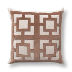 TD Corbin Frothed Brown 22x22 Throw Pillow (Set of 2) - Ornate Home