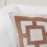 TD Corbin Frothed Brown 22x22 Throw Pillow (Set of 2) - Ornate Home