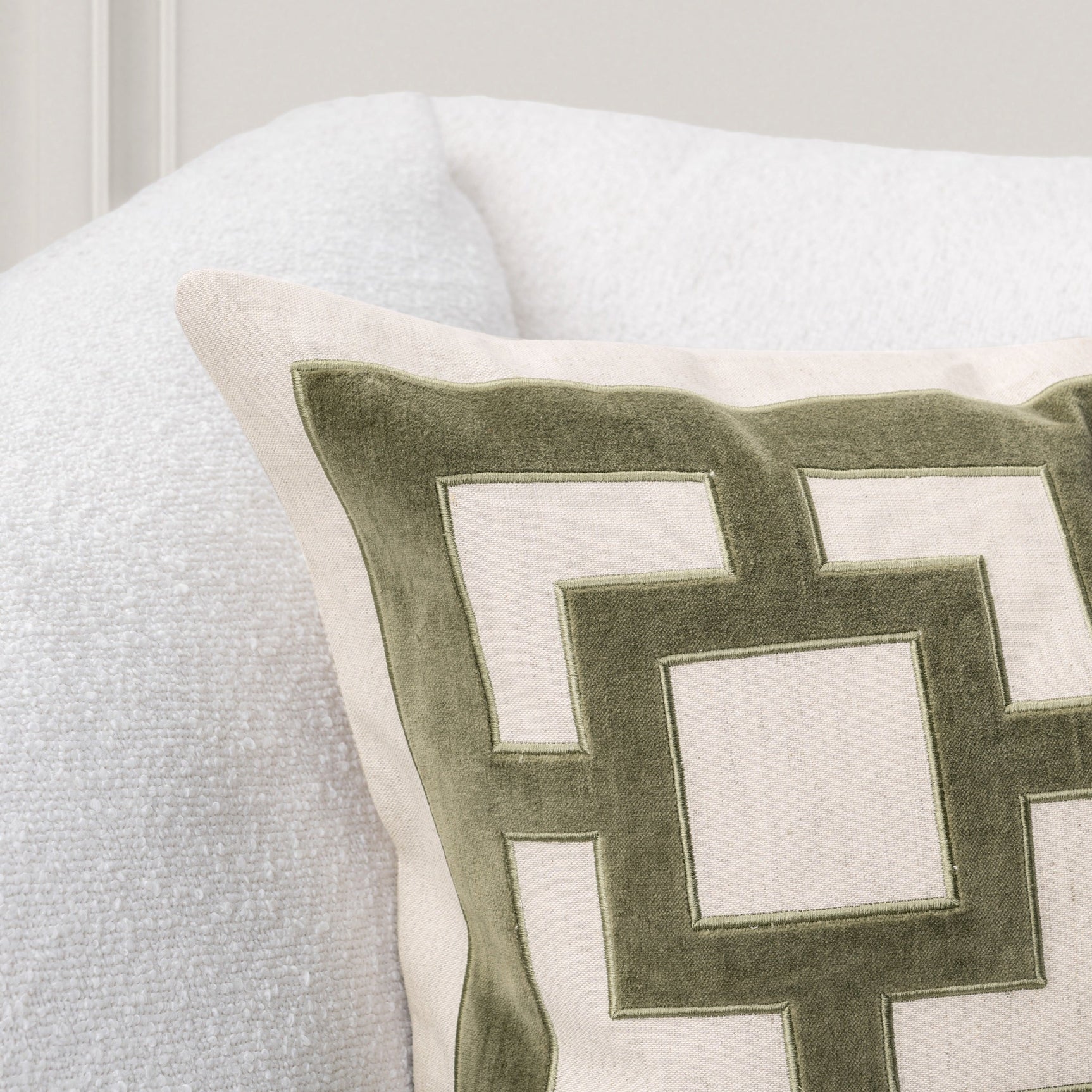 TD Corbin Olive Green 22x22 Throw Pillow (Set of 2) - Ornate Home