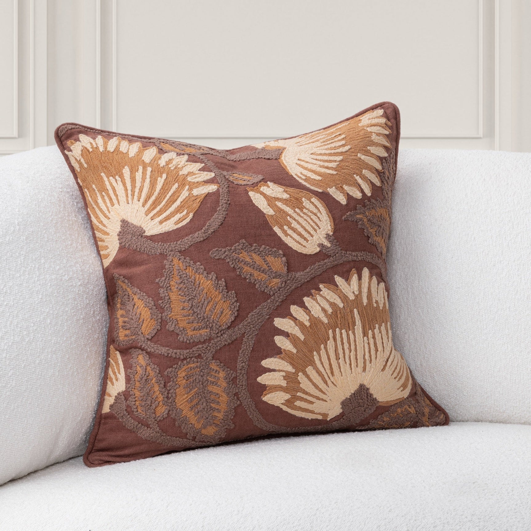 TD Folly Mahogany Multi 22x22 Throw Pillow (Set of 2) - Ornate Home