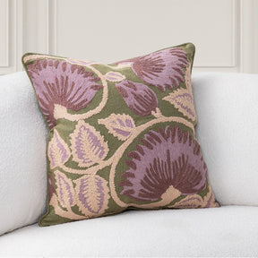 TD Folly Olive Green Multi 22x22 Throw Pillow (Set of 2) - Ornate Home