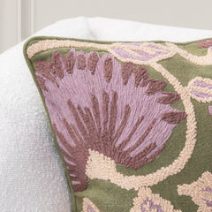 TD Folly Olive Green Multi 22x22 Throw Pillow (Set of 2) - Ornate Home