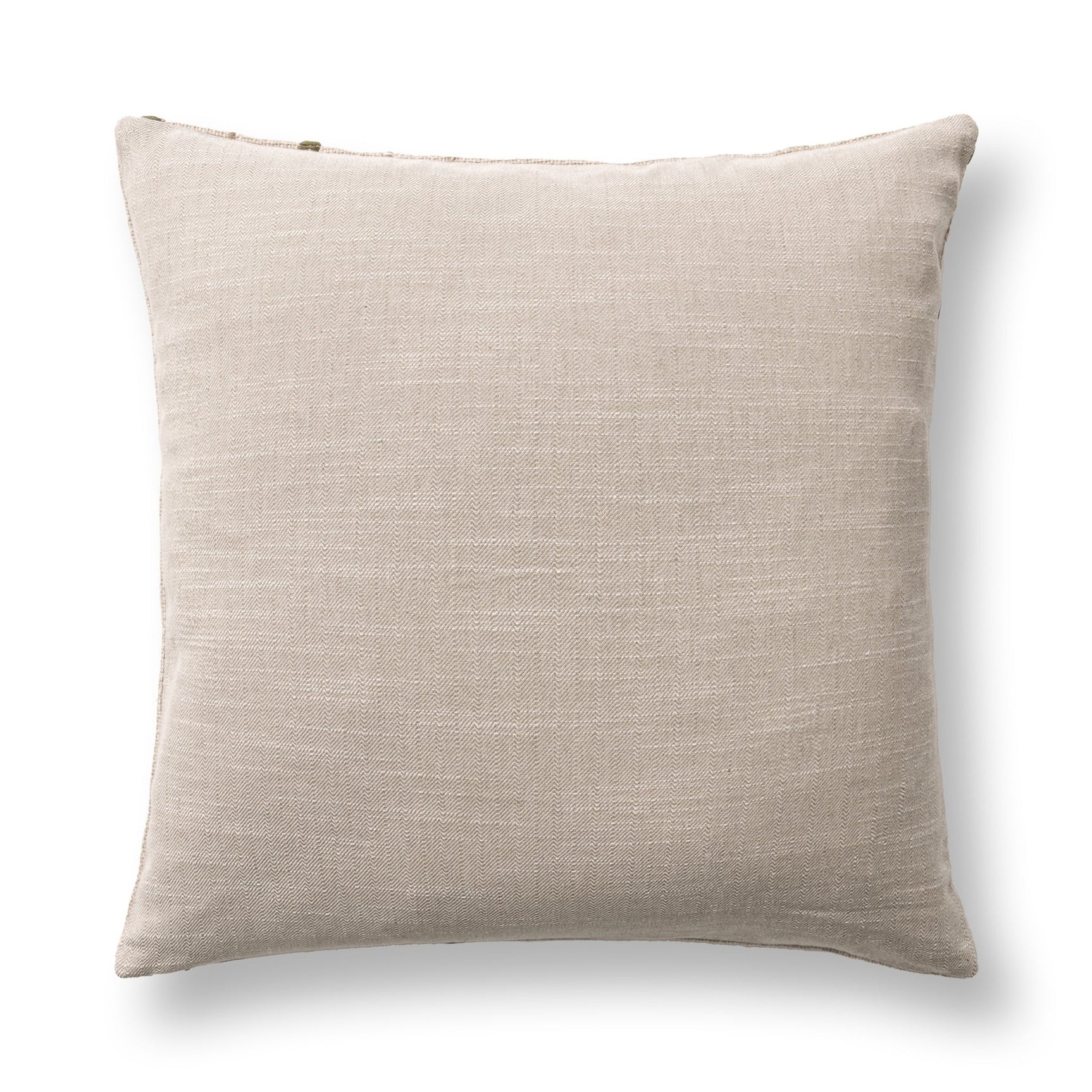 TD Katia Natural/Olive Green 20x20 Throw Pillow (Set of 2) - Ornate Home