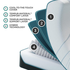 TEMPUR-Adapt 2.0 Medium Hybrid Mattress - Ornate Home