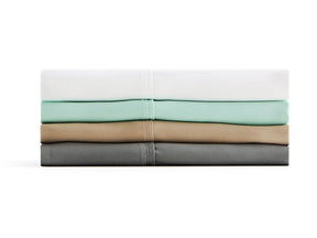 TENCEL® White Twin XL Botanical Sheet Set with TENCEL™ Lyocell Fiber - Ornate Home