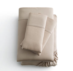 TENCEL White Twin XL Botanical Sheet Set with TENCEL Lyocell Fiber - Ornate Home