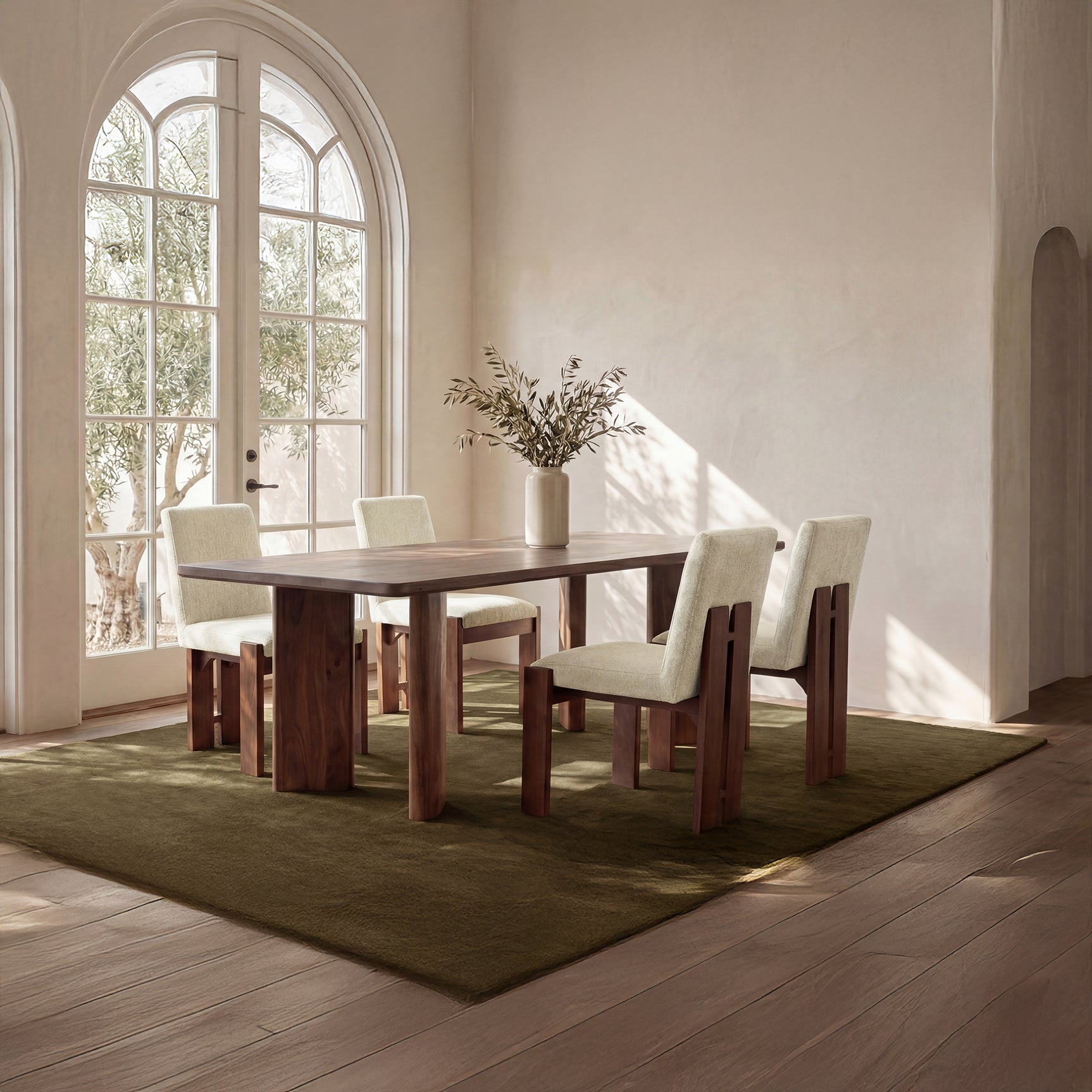 Mia Beige/Cashew Dining Chair (Set of 2)