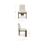 Mia Beige/Cashew Dining Chair (Set of 2)
