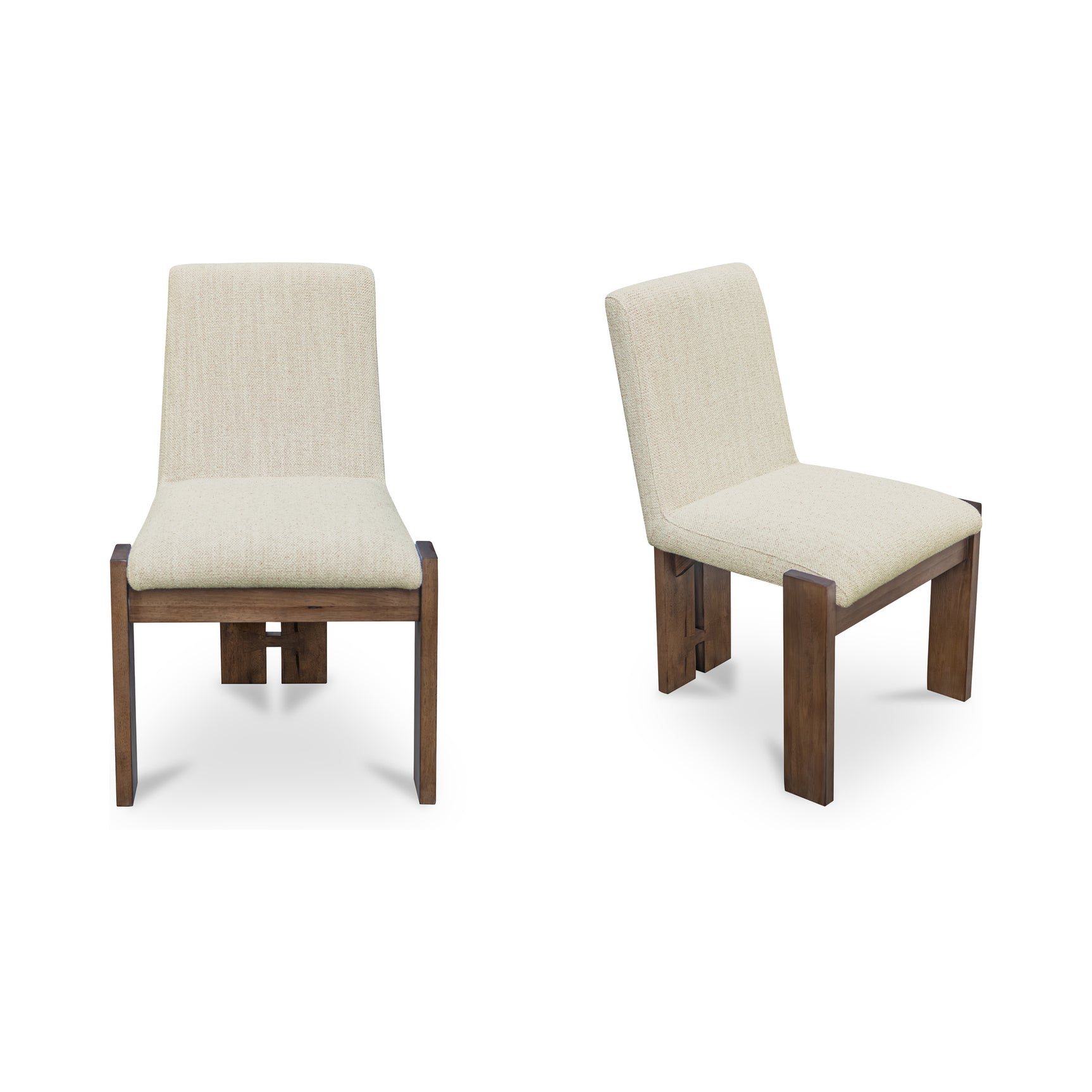 Mia Beige/Cashew Dining Chair (Set of 2)
