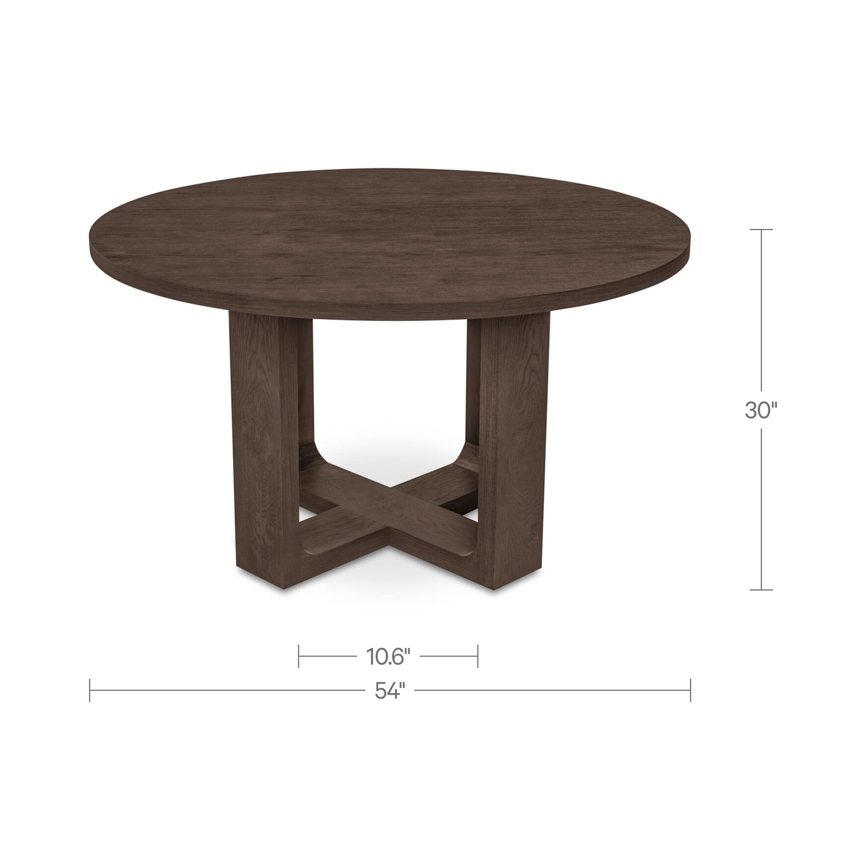 Hayes Rustic Brown Dining Table