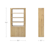 Blake Rustic Oak Tall Cabinet