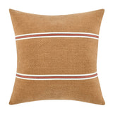 TL Pryce Chestnut Brown/ Terracotta 22x22 Throw Pillow (Set of 2) - Ornate Home