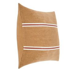 TL Pryce Chestnut Brown/ Terracotta 22x22 Throw Pillow (Set of 2) - Ornate Home