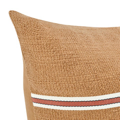 TL Pryce Chestnut Brown/ Terracotta 22x22 Throw Pillow (Set of 2) - Ornate Home
