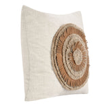 TL Pueblo Chestnut/ Natural Leather 22x22 Throw Pillow (Set of 2) - Ornate Home