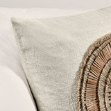 TL Pueblo Chestnut/ Natural Leather 22x22 Throw Pillow (Set of 2) - Ornate Home