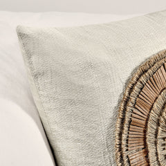TL Pueblo Chestnut/ Natural Leather 22x22 Throw Pillow (Set of 2) - Ornate Home