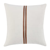 TL Ralph Ivory/Sangria Red Multiple Sizes Throw Pillow (Set of 2) - Ornate Home