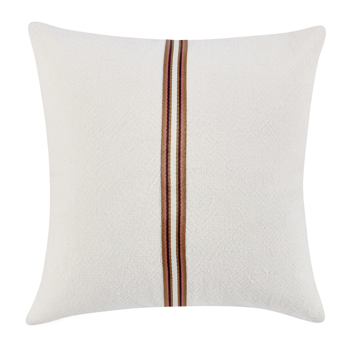 TL Ralph Ivory/Sangria Red Multiple Sizes Throw Pillow (Set of 2) - Ornate Home