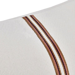 TL Ralph Ivory/Sangria Red Multiple Sizes Throw Pillow (Set of 2) - Ornate Home
