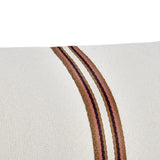 TL Ralph Ivory/Sangria Red Multiple Sizes Throw Pillow (Set of 2) - Ornate Home