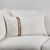 TL Ralph Ivory/Sangria Red Multiple Sizes Throw Pillow (Set of 2) - Ornate Home