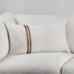 TL Ralph Ivory/Sangria Red Multiple Sizes Throw Pillow (Set of 2) - Ornate Home