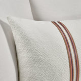 TL Ralph Ivory/Sangria Red Multiple Sizes Throw Pillow (Set of 2) - Ornate Home