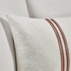 TL Ralph Ivory/Sangria Red Multiple Sizes Throw Pillow (Set of 2) - Ornate Home