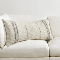 TL Ria Natural/Black Multiple Sizes Throw Pillow - Ornate Home