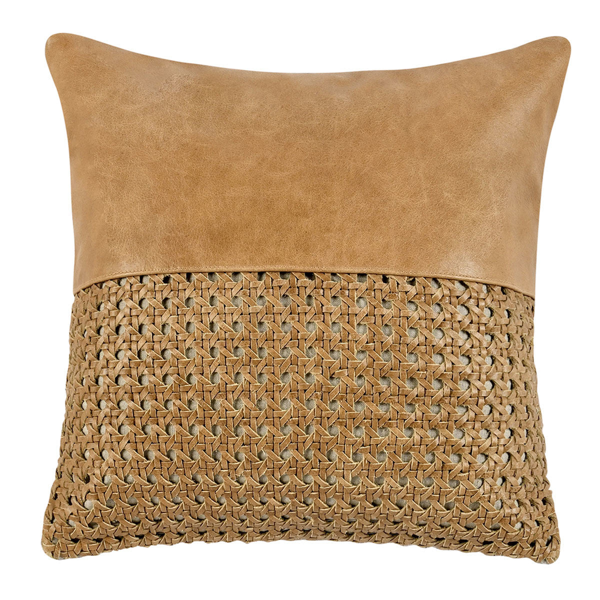 TL Toscano Chestnut Brown Leather Multiple Sizes Throw Pillow (Set of 2) - Ornate Home