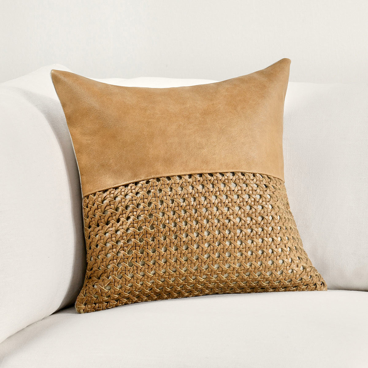 TL Toscano Chestnut Brown Leather Multiple Sizes Throw Pillow (Set of 2) - Ornate Home
