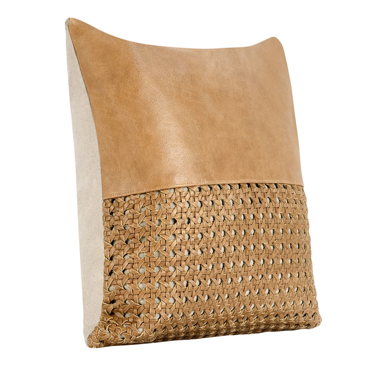TL Toscano Chestnut Brown Leather Multiple Sizes Throw Pillow (Set of 2) - Ornate Home