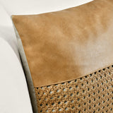 TL Toscano Chestnut Brown Leather Multiple Sizes Throw Pillow (Set of 2) - Ornate Home