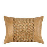 TL Toscano Chestnut Brown Leather Multiple Sizes Throw Pillow (Set of 2) - Ornate Home