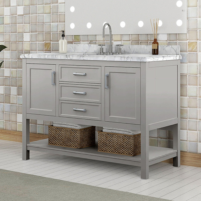 Reston Gray 49" Vanity with Top/ Sink
