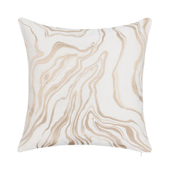 TQ Drift Ivory/Natural 22x22 Throw Pillow (Set of 2) - Ornate Home