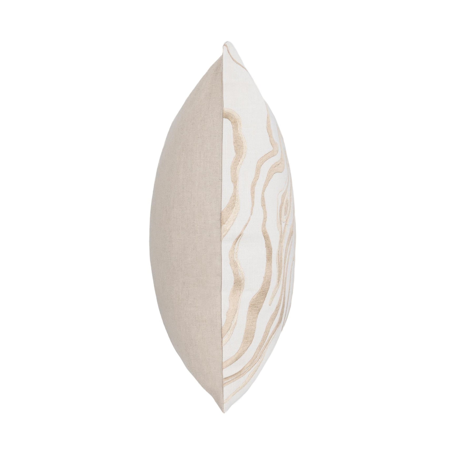 TQ Drift Ivory/Natural 22x22 Throw Pillow (Set of 2) - Ornate Home
