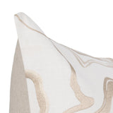 TQ Drift Ivory/Natural 22x22 Throw Pillow (Set of 2) - Ornate Home