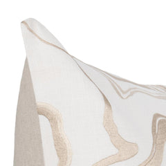 TQ Drift Ivory/Natural 22x22 Throw Pillow (Set of 2) - Ornate Home
