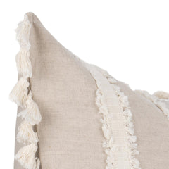 TQ Edisto Natural/Ivory Multiple Sizes Throw Pillow (Set of 2) - Ornate Home