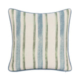 TQ Harbor Blue/Green Stripe Multiple Sizes Throw Pillow (Set of 2) - Ornate Home