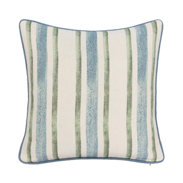TQ Harbor Blue/Green Stripe Multiple Sizes Throw Pillow (Set of 2) - Ornate Home