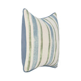 TQ Harbor Blue/Green Stripe Multiple Sizes Throw Pillow (Set of 2) - Ornate Home
