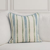 TQ Harbor Blue/Green Stripe Multiple Sizes Throw Pillow (Set of 2) - Ornate Home