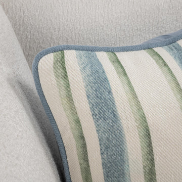 TQ Harbor Blue/Green Stripe Multiple Sizes Throw Pillow (Set of 2) - Ornate Home