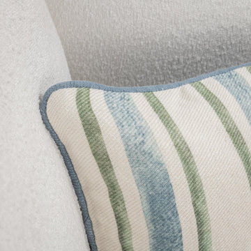 TQ Harbor Blue/Green Stripe Multiple Sizes Throw Pillow (Set of 2) - Ornate Home