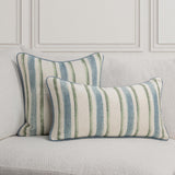 TQ Harbor Blue/Green Stripe Multiple Sizes Throw Pillow (Set of 2) - Ornate Home