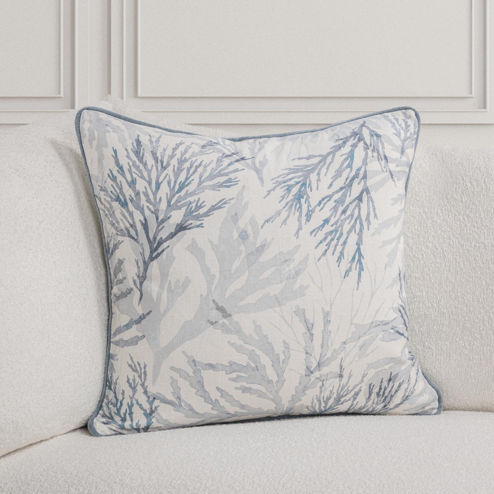 TQ Lessonia Blue 22x22 Throw Pillow (Set of 2) - Ornate Home